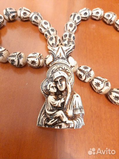 Чётки ручной работы Божья матерь