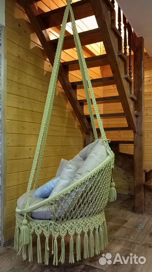 Подвесное кресло макраме