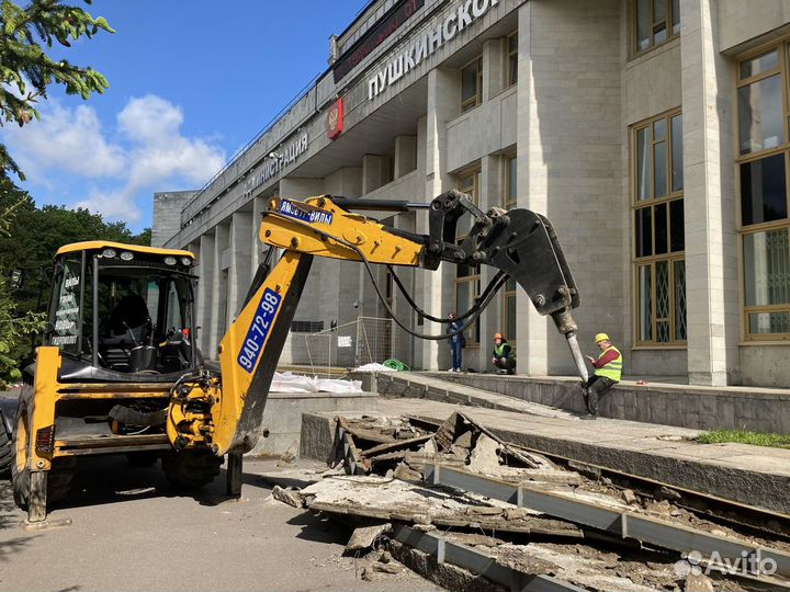 Аренда Экскаватора Погрузчика Гидромолот Ямобур