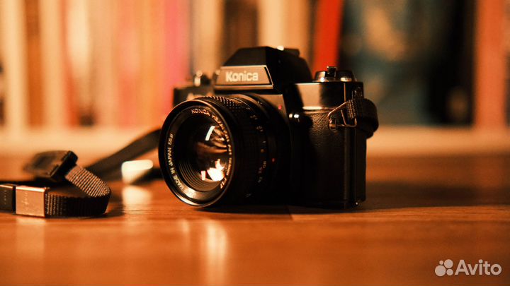 Пленочный фотоаппарат Konica Acom-1 + f1.7 50mm