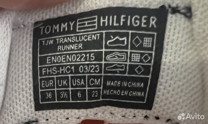 Кроссовки tommy hilfiger