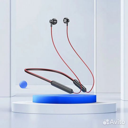 Наушники вкладыши беспроводные Hoco ES67 красные