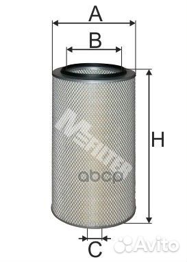 Фильтр воздушный 276/165х520 Case, Hitachi, Joh