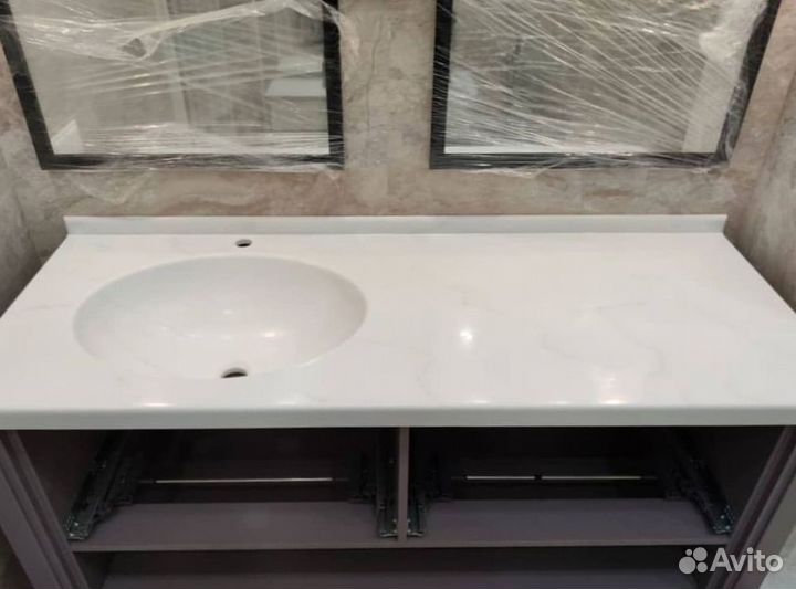 Столешница для ванной и кухни из искуственного кам