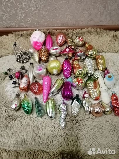 Елочные игрушки, Дед Мороз и Снегурочка СССР