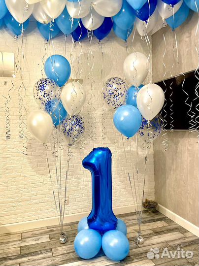 Воздушные гелиевые шары цифры