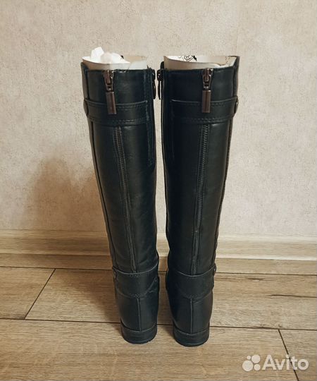 Сапоги демисезонные, натур. кожа р.36