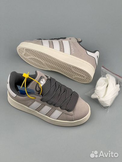 Adidas campus 00s детский светло-серые разм. 36