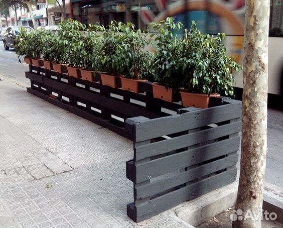 Вазоны (кашпо) в стиле паллет