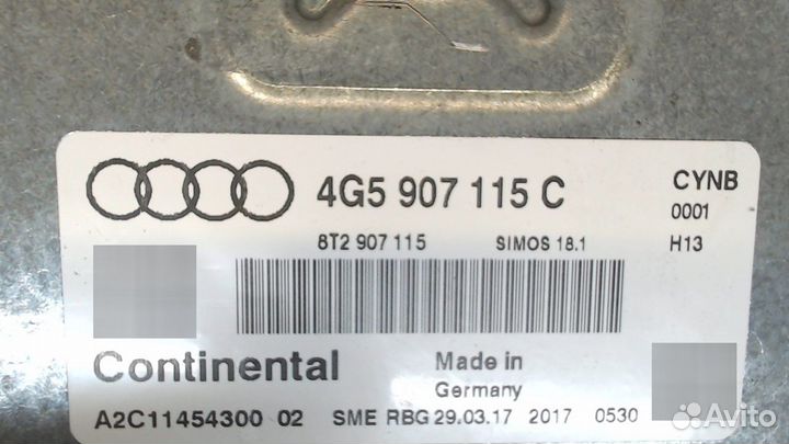 Блок управления двигателем Audi A6 (C7), 2017