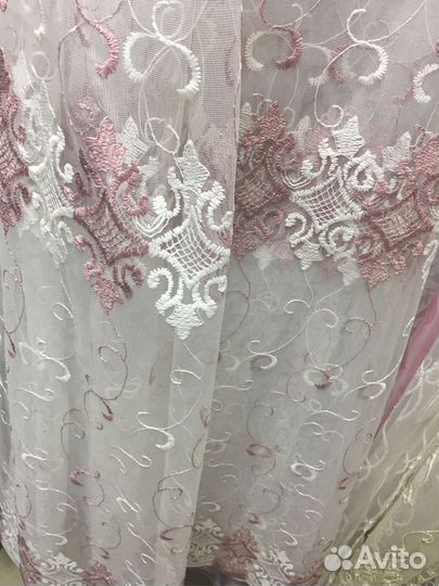 Микросетка с вышивкой, готовые комплекты