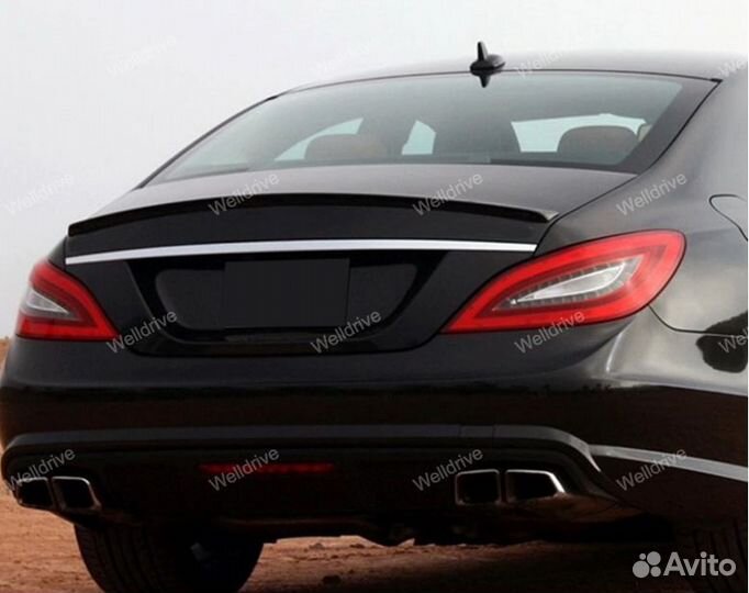 Спойлер Mercedes CLS C218 coupe черный глянец