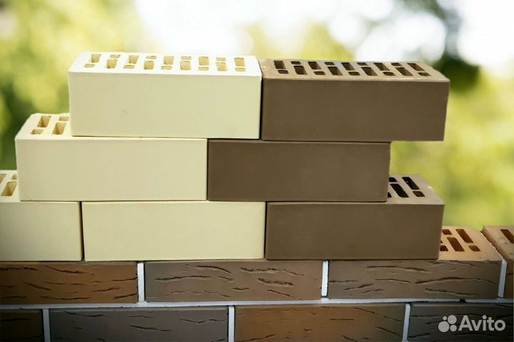 Кирпич керамический слоновая кость рустик Строма М150