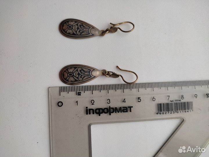 Серьги серебро