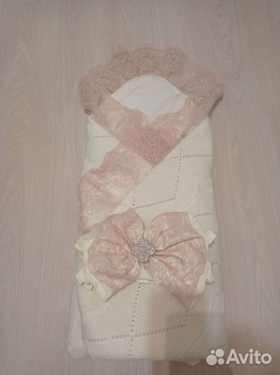 Конверт на выписку зимний для девочки новый