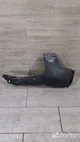 Накладка бампера передняя левая Peugeot 3008 2 С