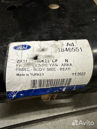 Крыло заднее левое Ford Transit средняя база