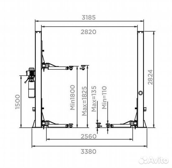 Подъемник Двухстоечный