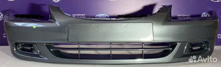 Бампер передний hyundai accent серый замок