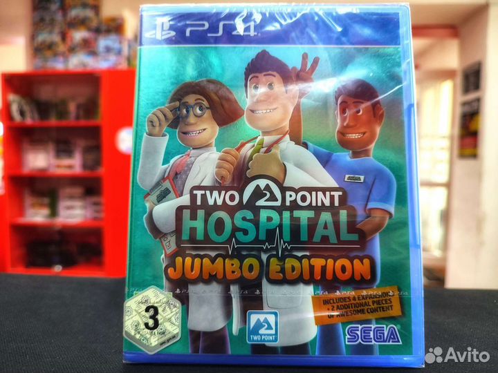 Диск PS4 Two Point Hospital Jumbo Edition (Новый)