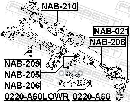 Опора шаровая задняя nissan armada TA60/infinit