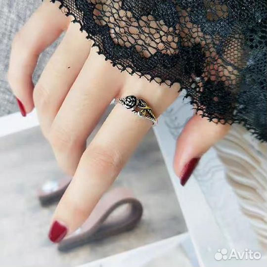 Кольцо серебряное 925