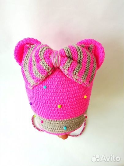 Шапка детская зимняя для девочки 48 см