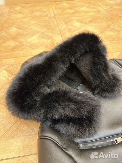 Новая Куртка дубленка авиатор 44 р Экокожа