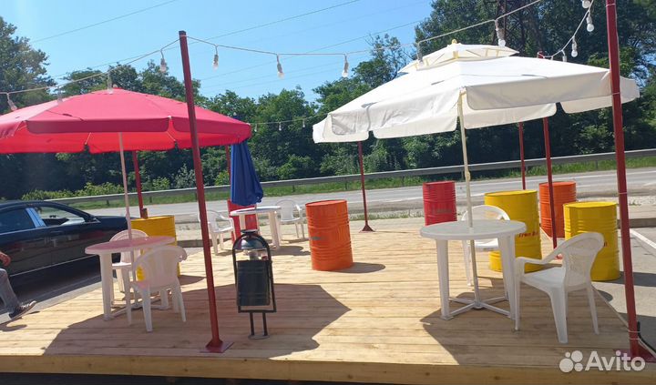 Зонт уличный круглый пляжный