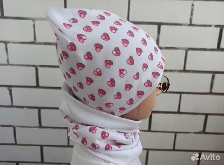 Детская шапка и снуд для девочки