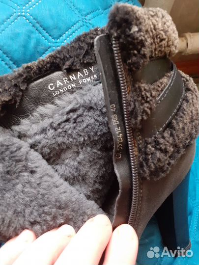 Зимние ботильоны натуральные 39