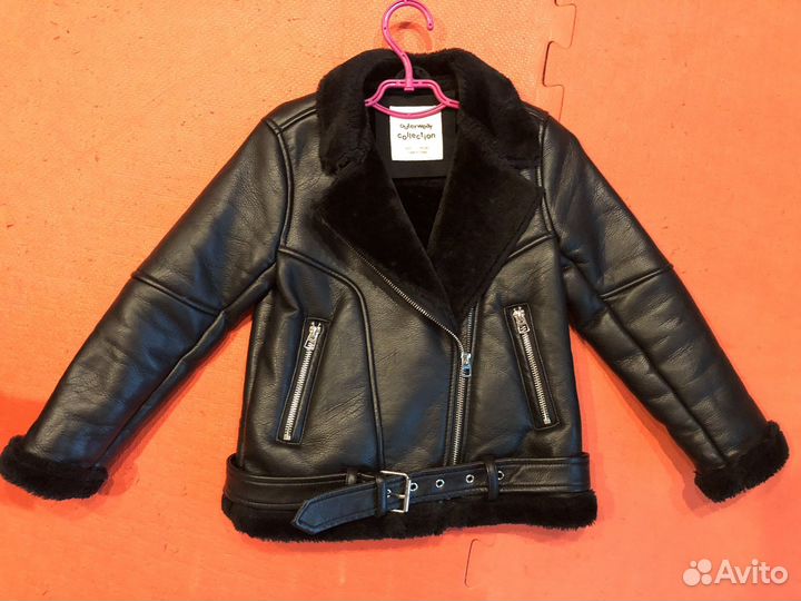 Дубленка zara для девочки