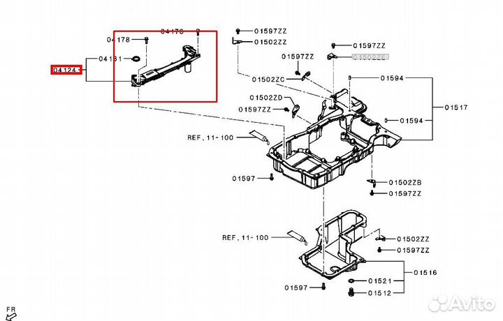 Маслоприемник Mitsubishi Pajero Sport джип/KS0W