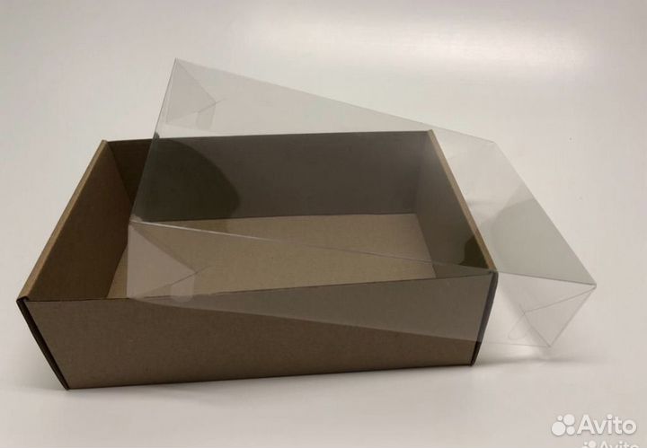 Коробка подарочная с прозрачной крышкой