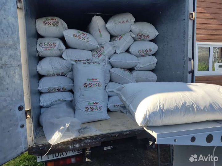 Утепление эковатой