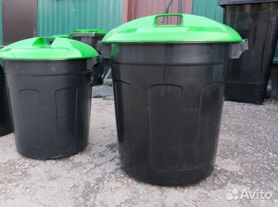 Круглый бак 110 л. для мусора арт.863