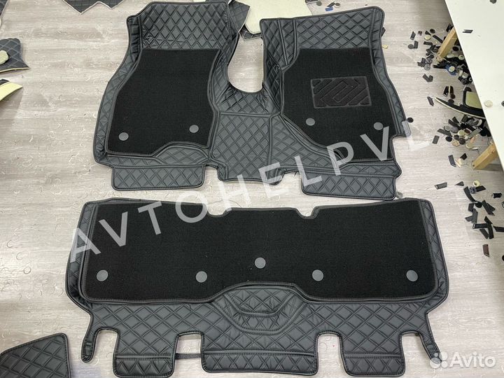 3D коврики honda CR-V RD1 экокожа + тканевый ворс