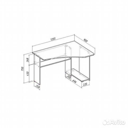 Компьютерный стол угловой