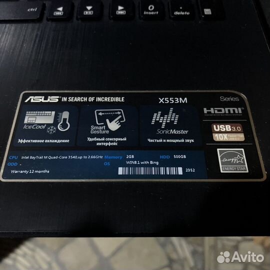 Ноутбук asus