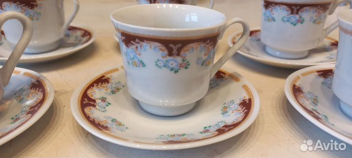 Новый кофейный сервиз 12 предметов