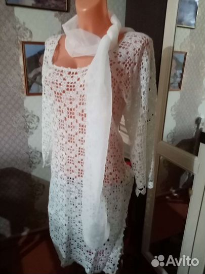 Платье вязаное крючком