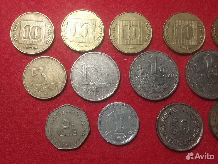Иностранные монеты 21 шт
