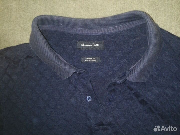 Massimo dutti поло M 46 бу хлопок gant Hilfiger