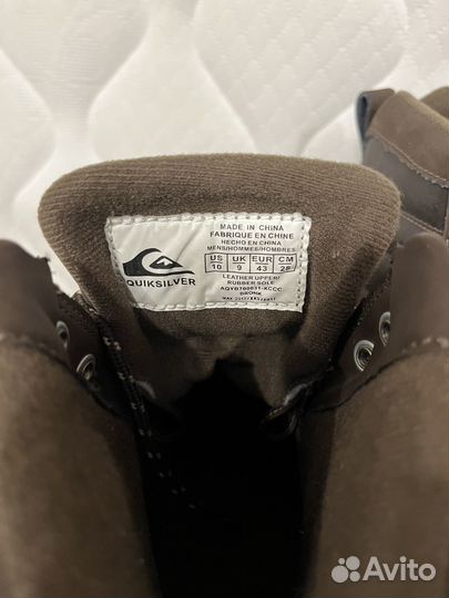 Ботинки quicksilver фирменные демисезонные