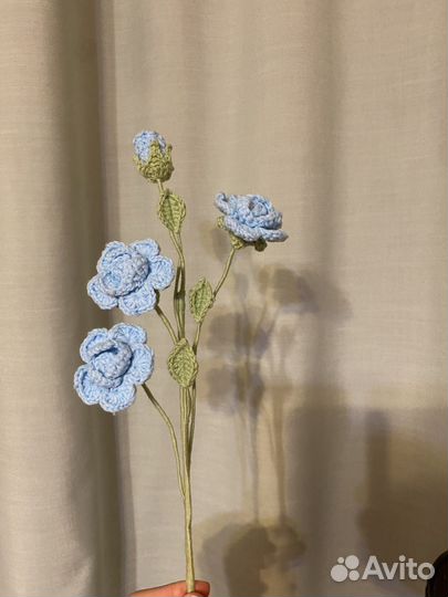 Вязаные цветы