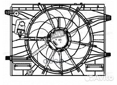 Э/вентилятор охл. changan CS55 plus (18) 1.5T (с