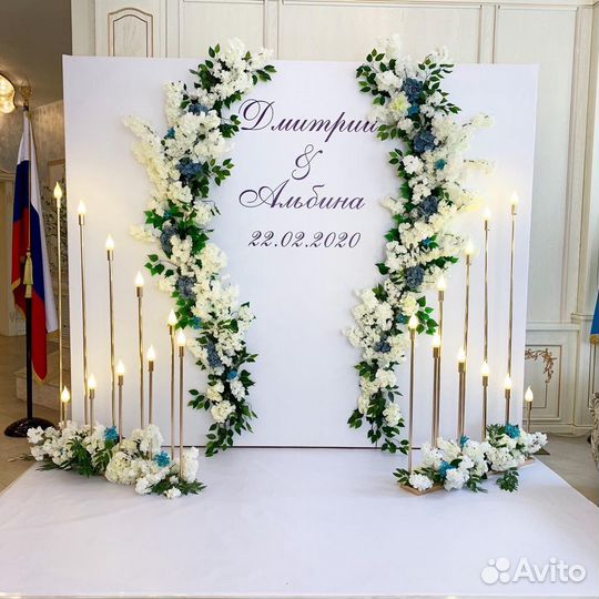 Оформление свадебного зала
