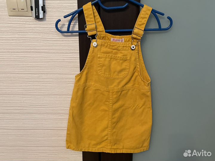 Джинсовый сарафан для девочки 110