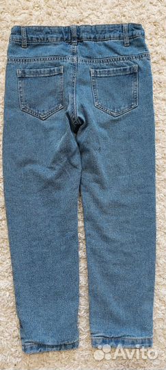 Джинсы утеплённые для девочки 116 и 122