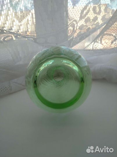 Ваза зеленое стекло СССР